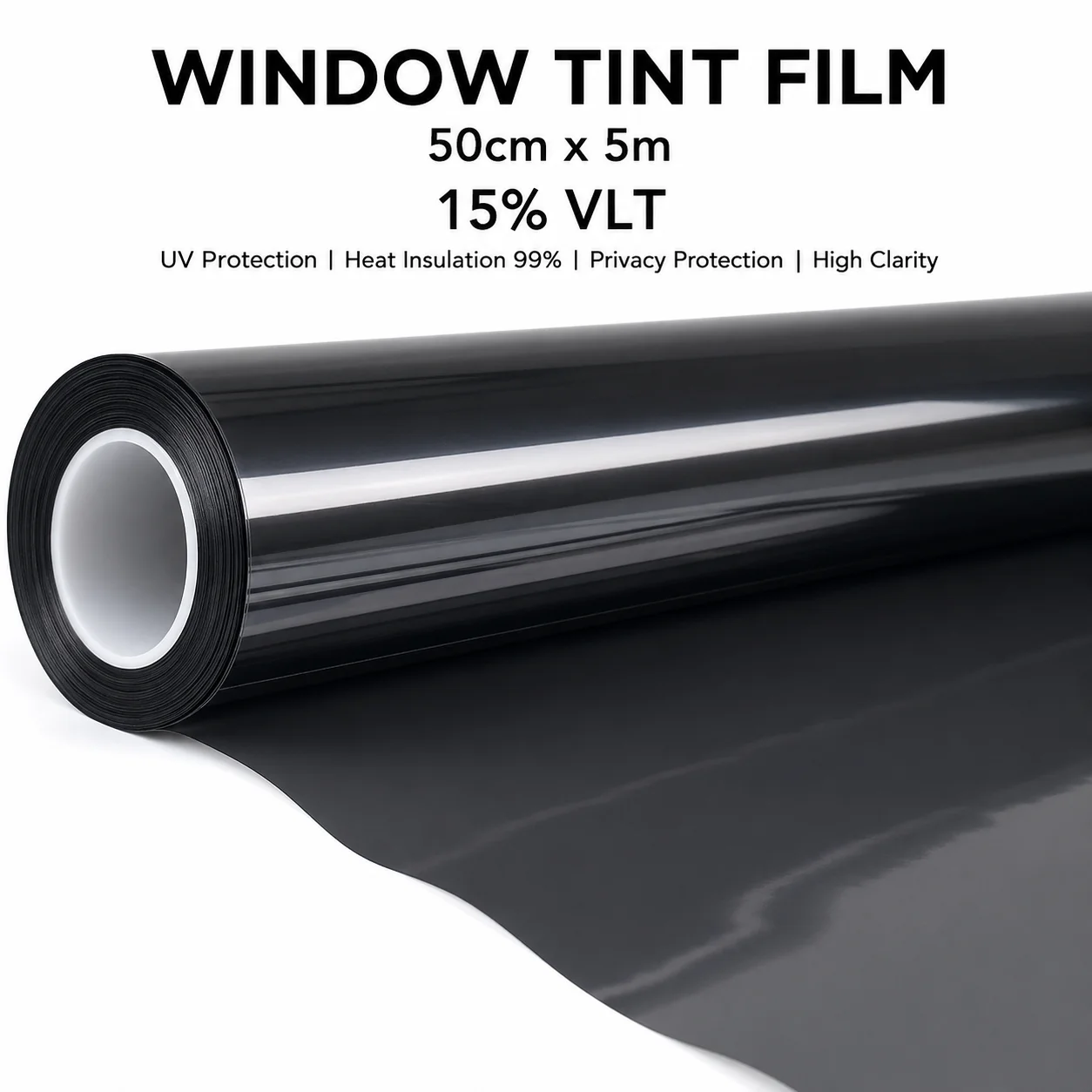 15% VLT Dark Smoke Nano Ceramic Car Window Tint Film 50cmX500cm Anti Glare Smoke Film Front Side Window Film Roll Strong Privacy
15% VLT Dark Smoke Nano Ceramic Car Window Tint Film 50cmX500cm Anti Glare Smoke Film Front Side Window Film Roll Strong Privacy