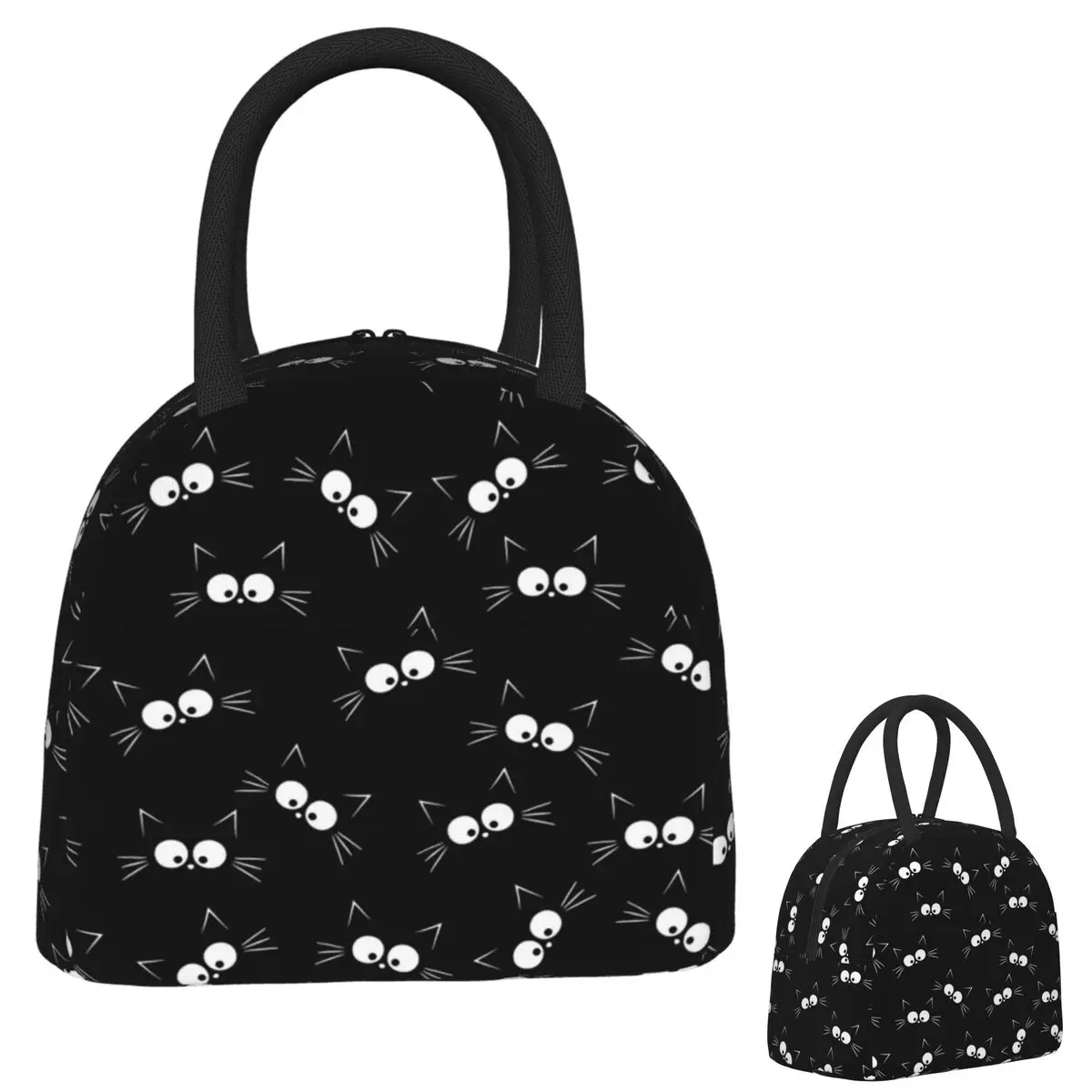 Cute Black Cat Pattern Insulated Lunch Bag for Women Kids Leakproof Food Boxes Thermal Lunch Box Tote
Cute Black Cat Pattern Insulated Lunch Bag for Women Kids Leakproof Food Boxes Thermal Lunch Box Tote