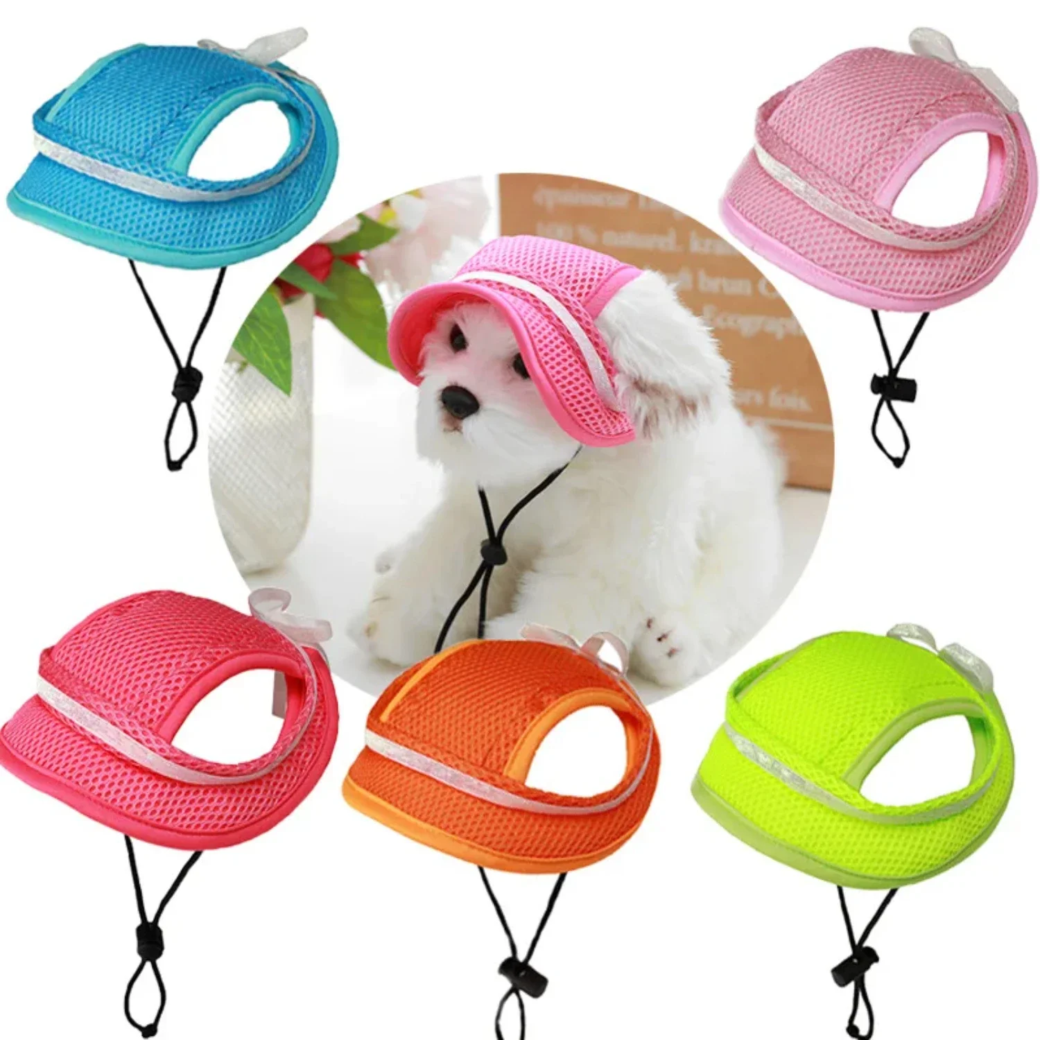 Practical UV Protection Stylish Red Pet Visor Hat with Adjustable Chin Strap, Ensuring Perfect Fit for Sunlit Picnicking, Beach
Practical UV Protection Stylish Red Pet Visor Hat with Adjustable Chin Strap, Ensuring Perfect Fit for Sunlit Picnicking, Beach