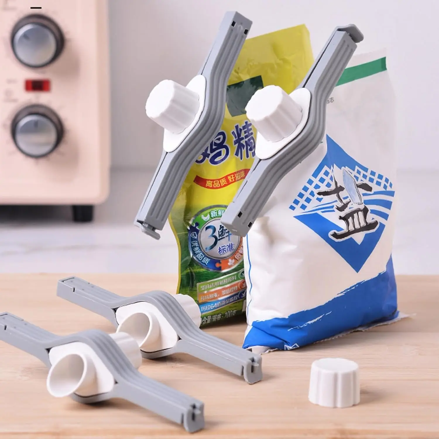 Sealing Clip Bag Clip with Plastic Caps Nozzle Spout Bag Clips Plastic Caps Sealer Clips Nozzle Spout Bag Clamp Seal
Sealing Clip Bag Clip with Plastic Caps Nozzle Spout Bag Clips Plastic Caps Sealer Clips Nozzle Spout Bag Clamp Seal