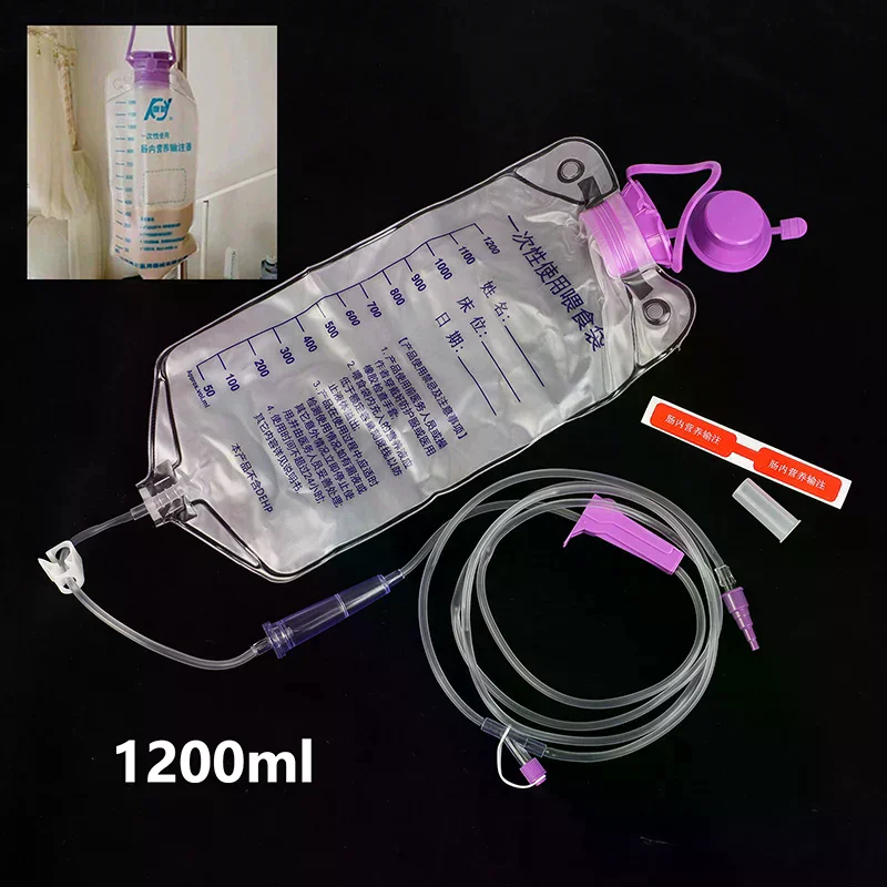 1200ml Bag Plastic Medical Feeding Enteral Nutrition Supply Nasal Nutrient Gravity Pump Transparent Tube
1200ml Bag Plastic Medical Feeding Enteral Nutrition Supply Nasal Nutrient Gravity Pump Transparent Tube