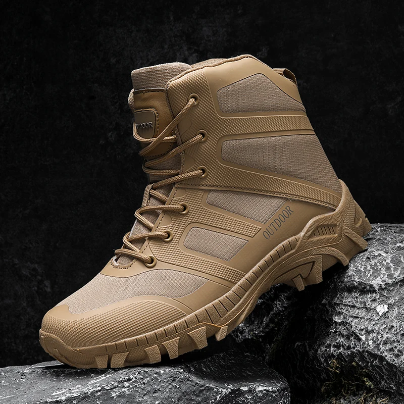 Men's Desert Combat Boots Waterproof Outdoor Field Training Ankle Boots Anti-slip Hiking Shoes for Men Breathable Tactical Boots
Men's Desert Combat Boots Waterproof Outdoor Field Training Ankle Boots Anti-slip Hiking Shoes for Men Breathable Tactical Boots