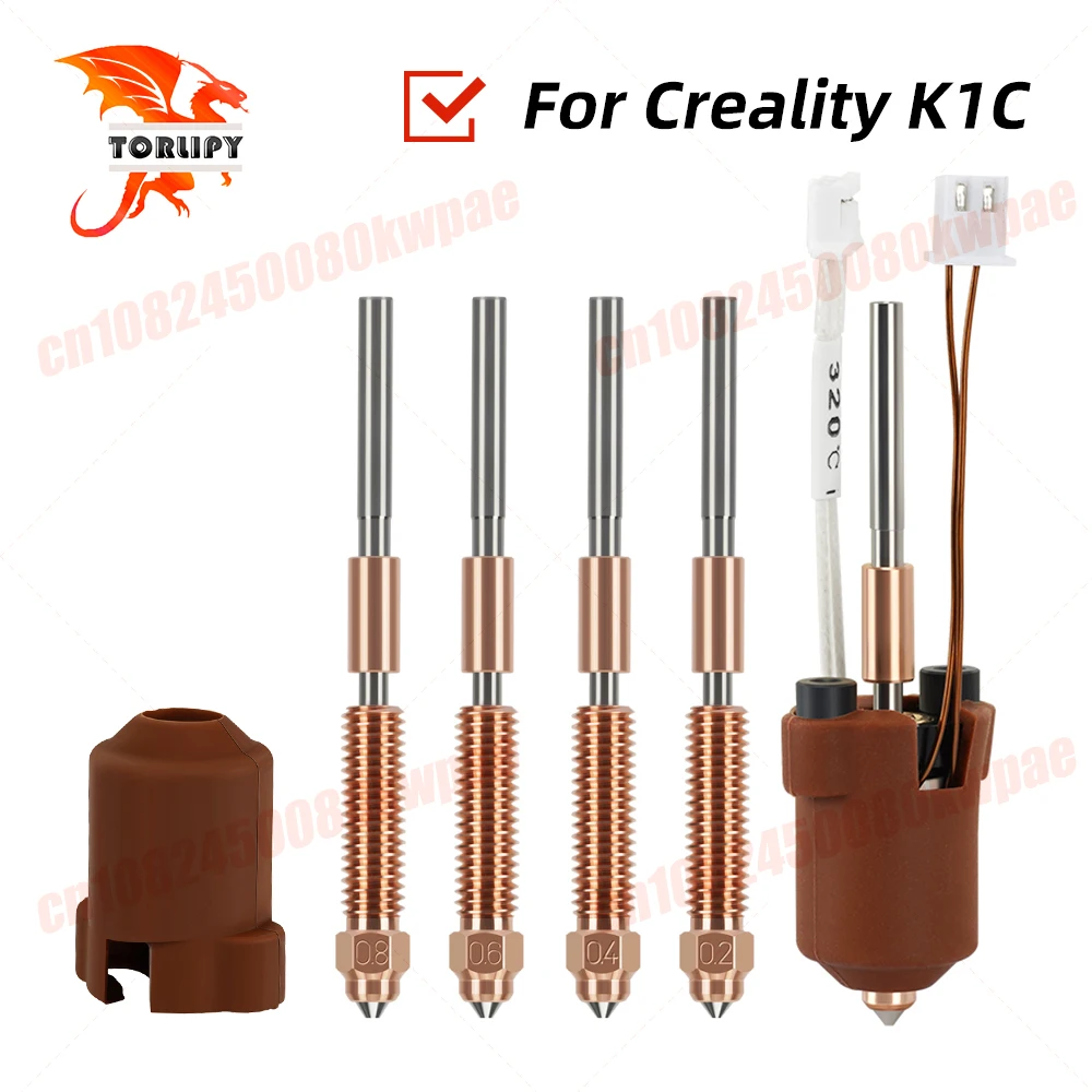 Для Creality K1C k1 Max Hotend керамический нагревательный блок, комплект деталей для 3D-принтера, комплект сопел с быстрой замены, устойчивость к разрыву тепла, Hotend
Для Creality K1C k1 Max Hotend керамический нагревательный блок, комплект деталей для 3D-принтера, комплект сопел с быстрой замены, устойчивость к разрыву тепла, Hotend