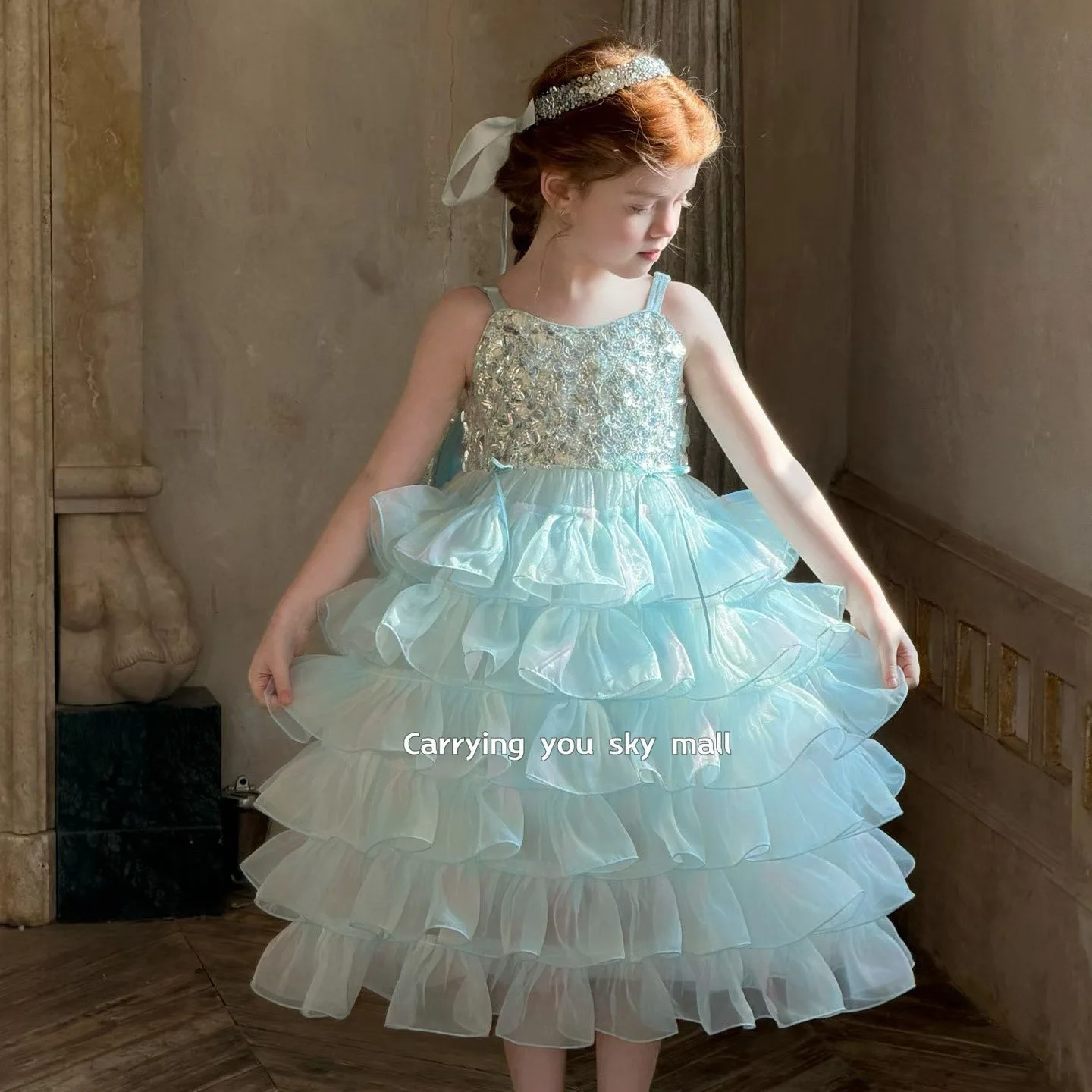 New Baby Summer Girls Boutique Blue Sequined Vest Mesh Tutu Dress, Princess Kids Fashion Party Dresses 3- 8 T
New Baby Summer Girls Boutique Blue Sequined Vest Mesh Tutu Dress, Princess Kids Fashion Party Dresses 3- 8 T