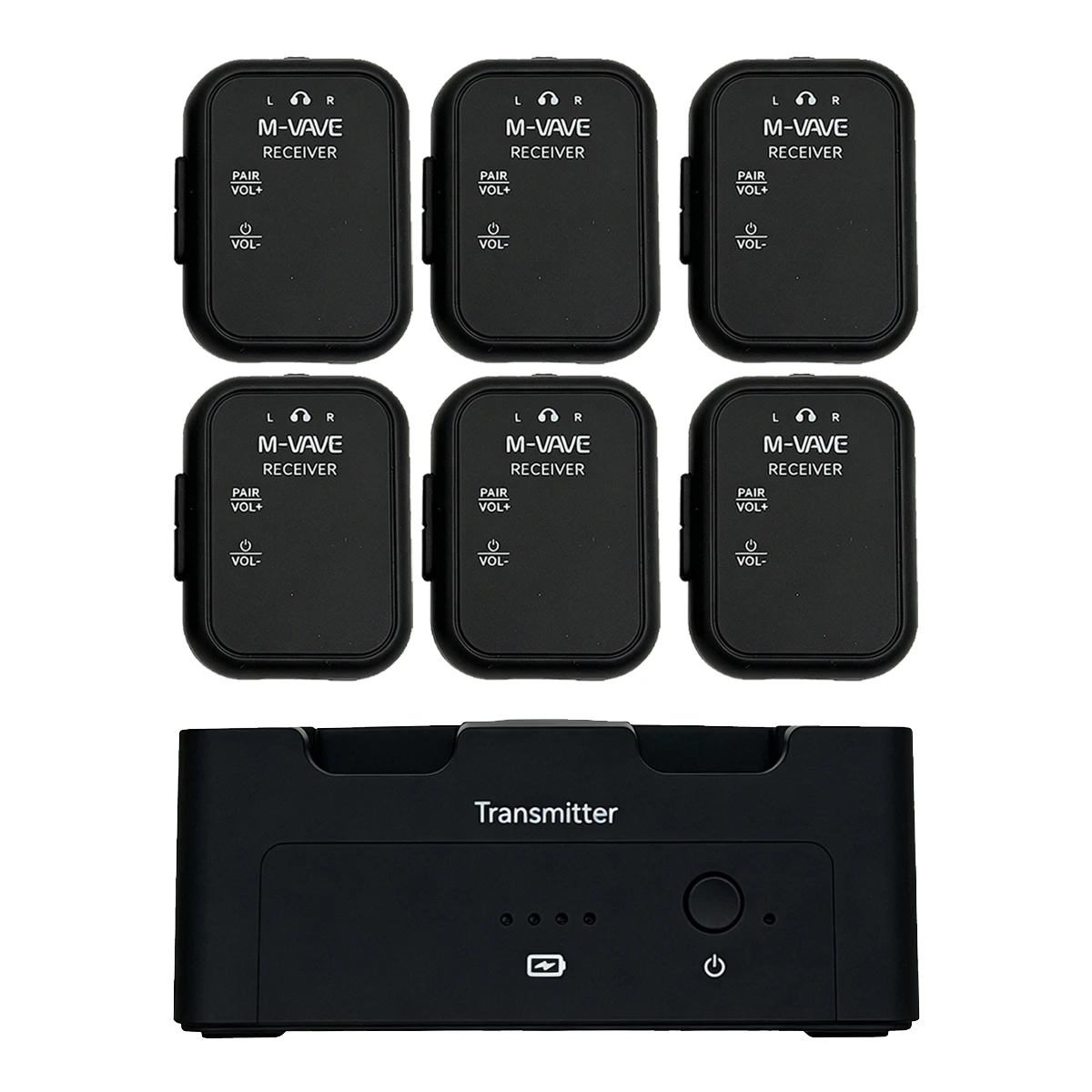 M-VAVE WP-12 1T6R Wireless Monitoring System – Stereo/Left/Right Modes, USB-C Rechargeable, 20-20KHz Response, for Band & Studio
M-VAVE WP-12 1T6R Wireless Monitoring System – Stereo/Left/Right Modes, USB-C Rechargeable, 20-20KHz Response, for Band & Studio