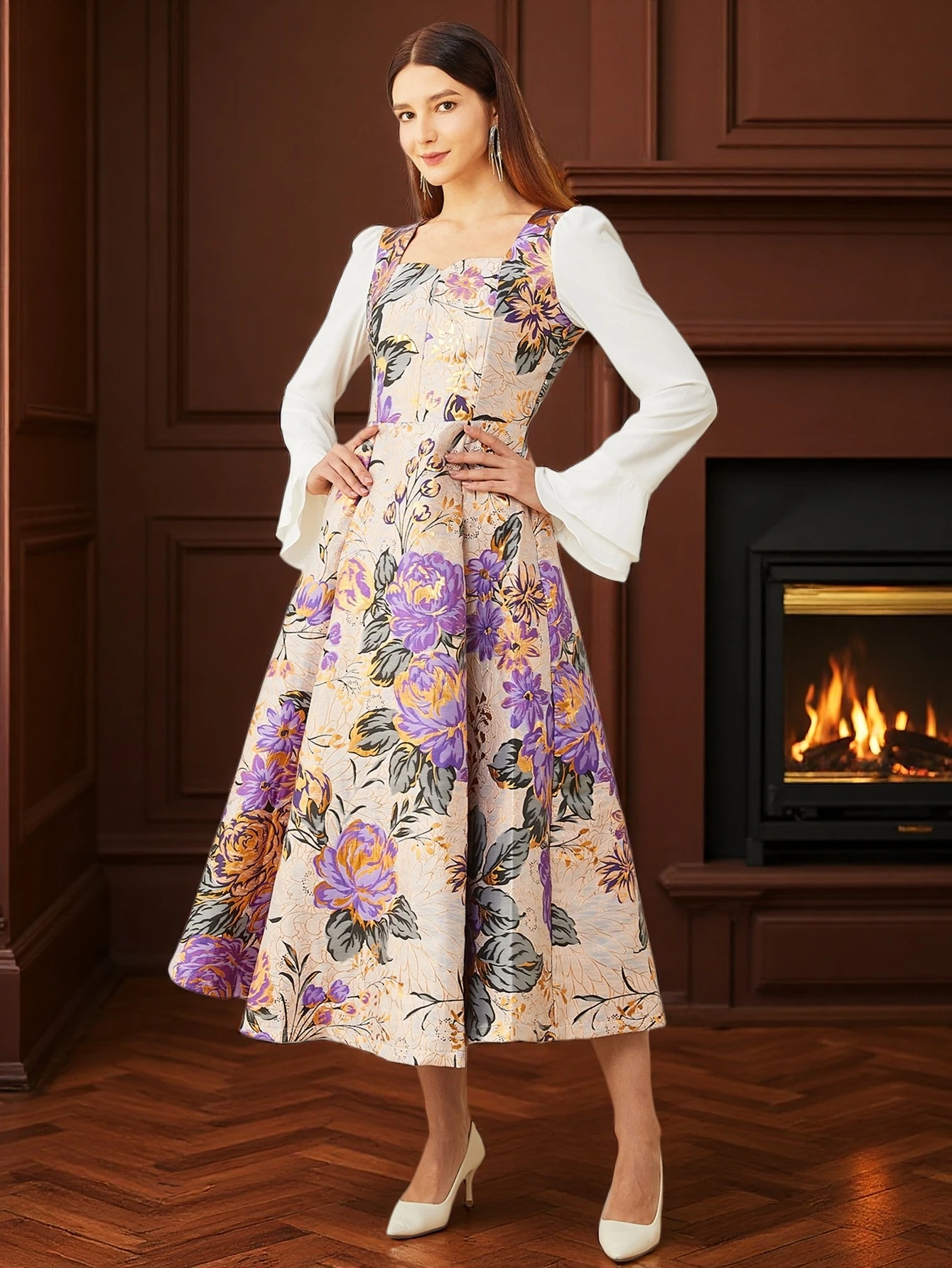 DEVCHATA Luxury Women Jacquard Dress New Boho Floral French Style Dresses Party Evening Long Maxi Casual Clothing Vestidos
DEVCHATA Luxury Women Jacquard Dress New Boho Floral French Style Dresses Party Evening Long Maxi Casual Clothing Vestidos