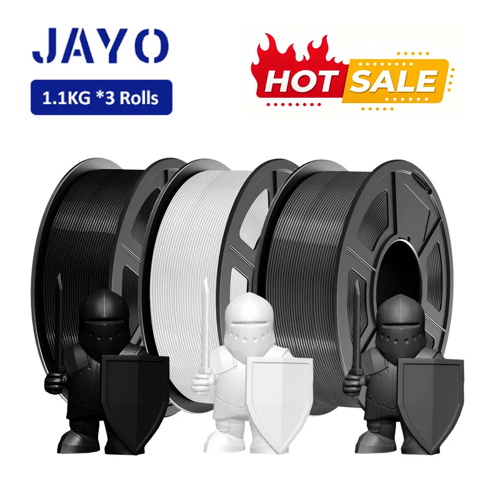JAYO PETG/PLA/PLA Plus/PETGCF/PLA Matte/PLA Meta/PETG Matte 3D Printer Filament 3 Rolls/set 1.75MM 3D Printing Materials
JAYO PETG/PLA/PLA Plus/PETGCF/PLA Matte/PLA Meta/PETG Matte 3D Printer Filament 3 Rolls/set 1.75MM 3D Printing Materials
