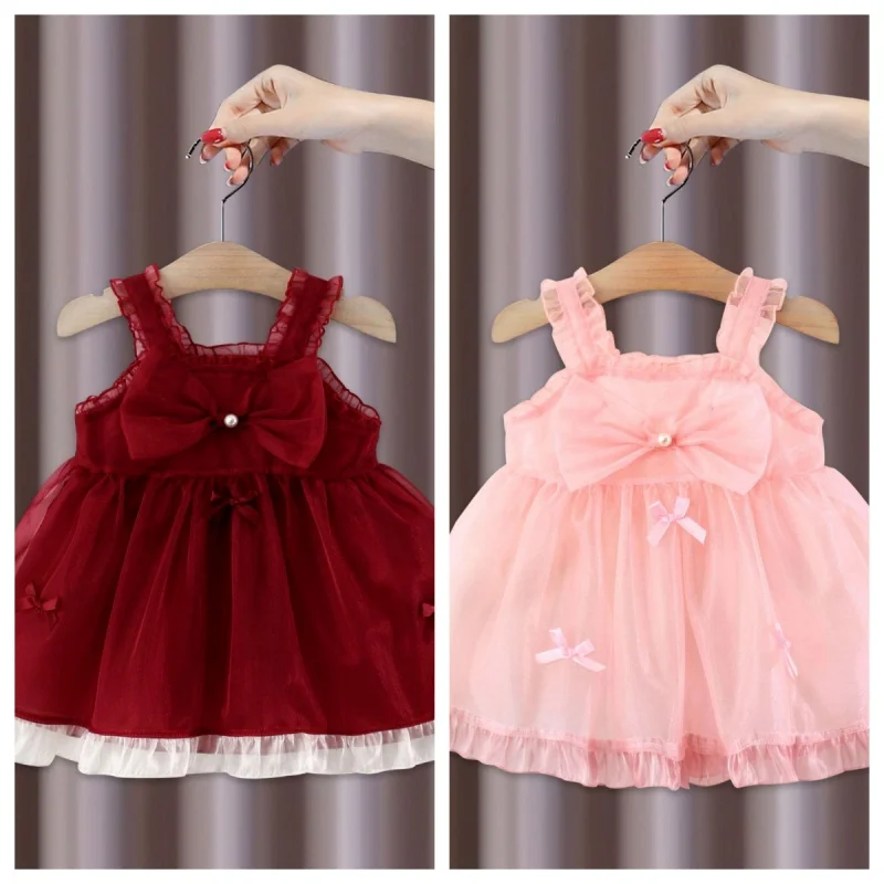 Children's Clothing Girls' Bow Camisole Dress Cute Baby Girl Dress Fashionable Vest Dress
Children's Clothing Girls' Bow Camisole Dress Cute Baby Girl Dress Fashionable Vest Dress