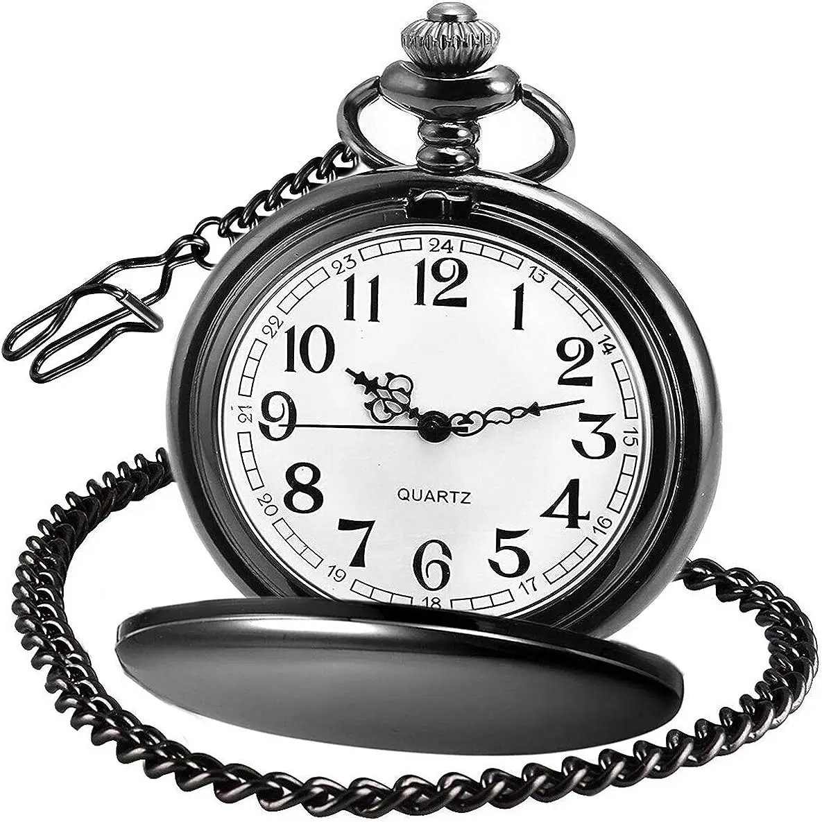 Classic Smooth Vintage Quartz Pocket WatchAr abic Numerals Scale Mens Womens Watch w/Chain Christmas Graduation Birthday Gifts
Classic Smooth Vintage Quartz Pocket WatchAr abic Numerals Scale Mens Womens Watch w/Chain Christmas Graduation Birthday Gifts