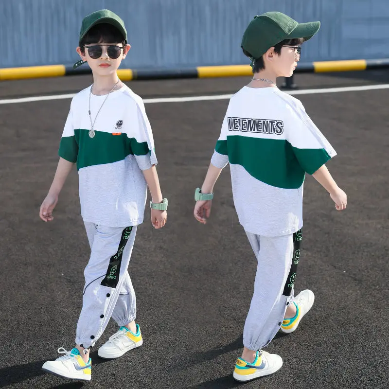 Baby Boy Summer Clothes Sports Suit 2022 Cotton Fashion Kids Clothes Girls Short-sleeved shirt + pants two-piece set
Baby Boy Summer Clothes Sports Suit 2022 Cotton Fashion Kids Clothes Girls Short-sleeved shirt + pants two-piece set