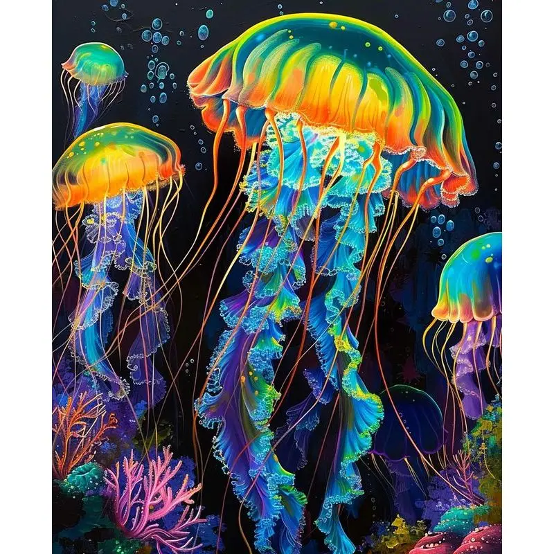 RUOPOTY DIY Colorful Jellyfish Paint By Numbers Kit For Adults Unique Gifts Art Kits For Adults Acrylic Painting Set
RUOPOTY DIY Colorful Jellyfish Paint By Numbers Kit For Adults Unique Gifts Art Kits For Adults Acrylic Painting Set