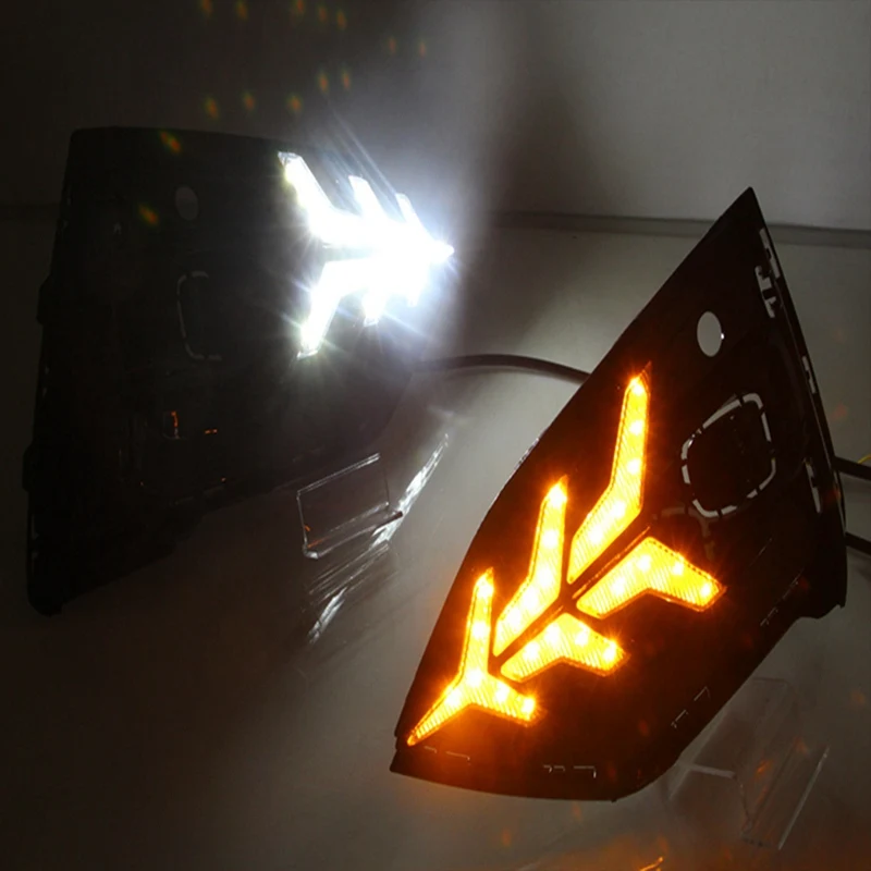 DRL Lamp For Ford Focus ST-Line 2019 LED Daytime Running Light Daylight With Turn Signal Fog Lamp
DRL Lamp For Ford Focus ST-Line 2019 LED Daytime Running Light Daylight With Turn Signal Fog Lamp