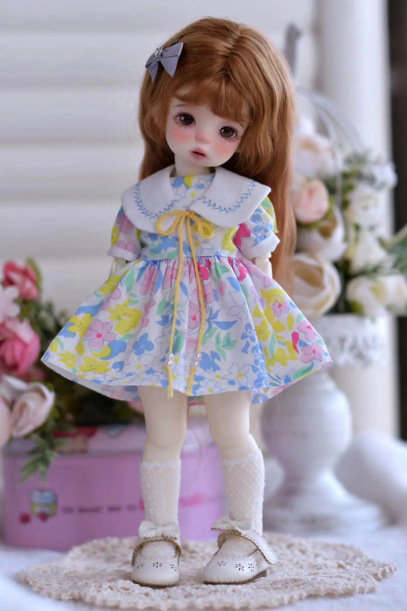BJD doll clothes for 1/6 size cute floral princess summer suit BJD doll clothes 1/6 doll accessories (3 points)
BJD doll clothes for 1/6 size cute floral princess summer suit BJD doll clothes 1/6 doll accessories (3 points)