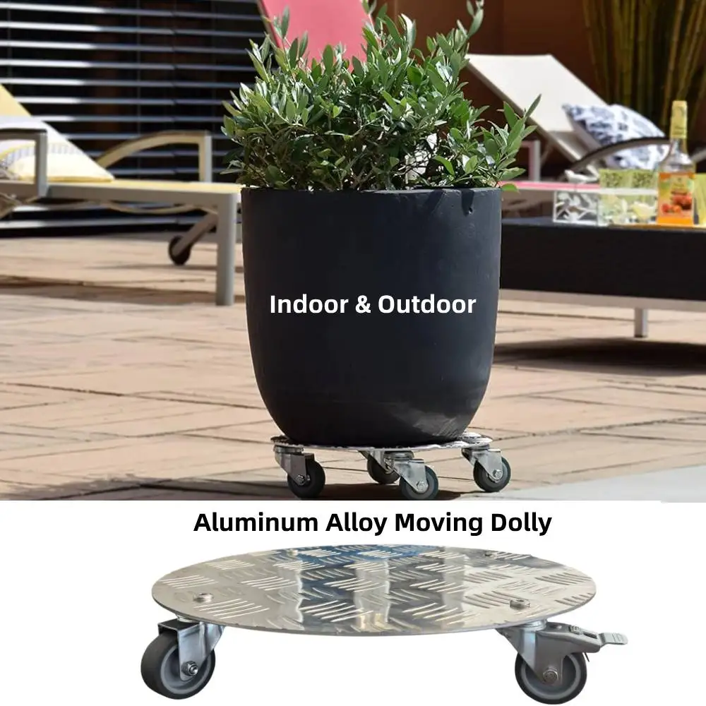 Round Aluminium Moving Cart Transport Flower Pot Indoor Outdoor Use Move Trolley Dolly Cart Plate Four Wheel Moving Dolly
Round Aluminium Moving Cart Transport Flower Pot Indoor Outdoor Use Move Trolley Dolly Cart Plate Four Wheel Moving Dolly