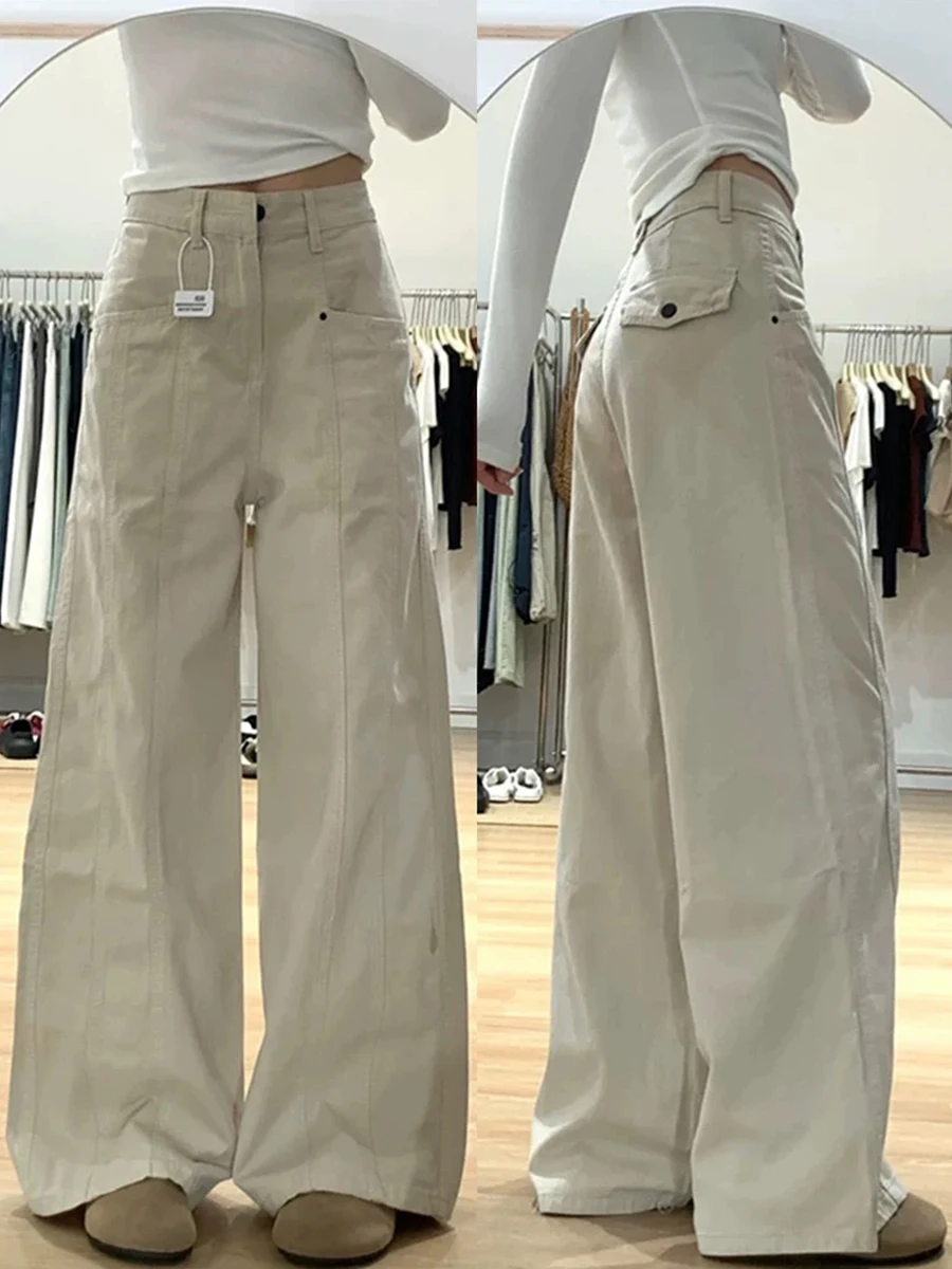 High Waist Wide Leg Jeans Women's Straight Cut Denim Pants Spring Autumn Loose Fit Pear Shape Body Slimming Floor Length
High Waist Wide Leg Jeans Women's Straight Cut Denim Pants Spring Autumn Loose Fit Pear Shape Body Slimming Floor Length