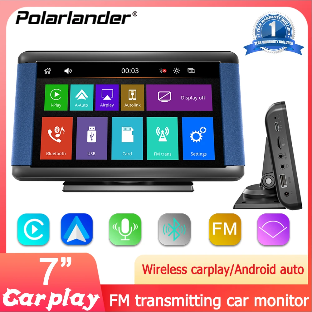 Portable 7 Inch Car MP5 Player With Wireless Apple Carplay Android Auto Bluetooth FM USB B300C
Portable 7 Inch Car MP5 Player With Wireless Apple Carplay Android Auto Bluetooth FM USB B300C