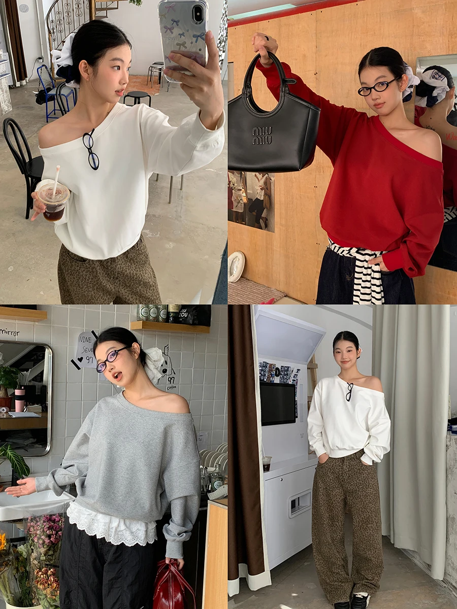 Белая женская толстовка-худи весна 2026: Новинка, популярный корейский стиль, свободный крой, укороченный топ из смесового хлопка, полиэстера и спандекса
Белая женская толстовка-худи весна 2026: Новинка, популярный корейский стиль, свободный крой, укороченный топ из смесового хлопка, полиэстера и спандекса