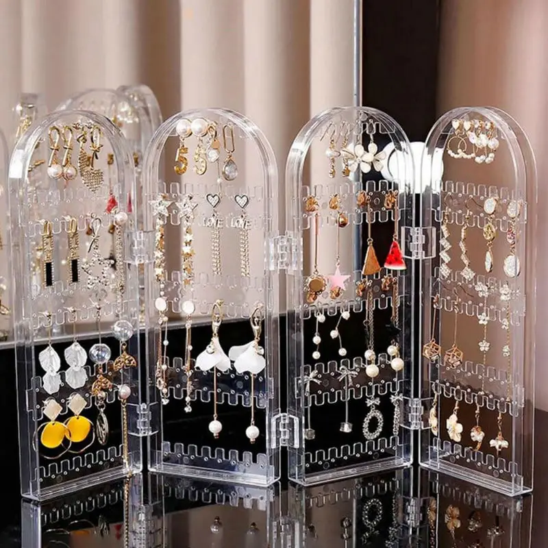 Earring Holder Organizer Jewelry Organiser Stand Foldable Screen Necklace Rack Multi-Purpose Dressing Tablet Jewelry Holder
Earring Holder Organizer Jewelry Organiser Stand Foldable Screen Necklace Rack Multi-Purpose Dressing Tablet Jewelry Holder