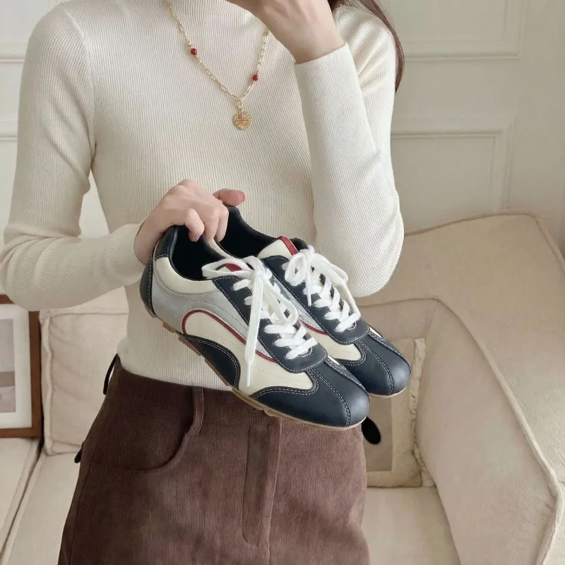 New Women's Shoes Fashion Retro Moral Training Shoes for Woman Luxury Leather Sports Casual Shoe Designer Shoes Zapatos De Mujer
New Women's Shoes Fashion Retro Moral Training Shoes for Woman Luxury Leather Sports Casual Shoe Designer Shoes Zapatos De Mujer