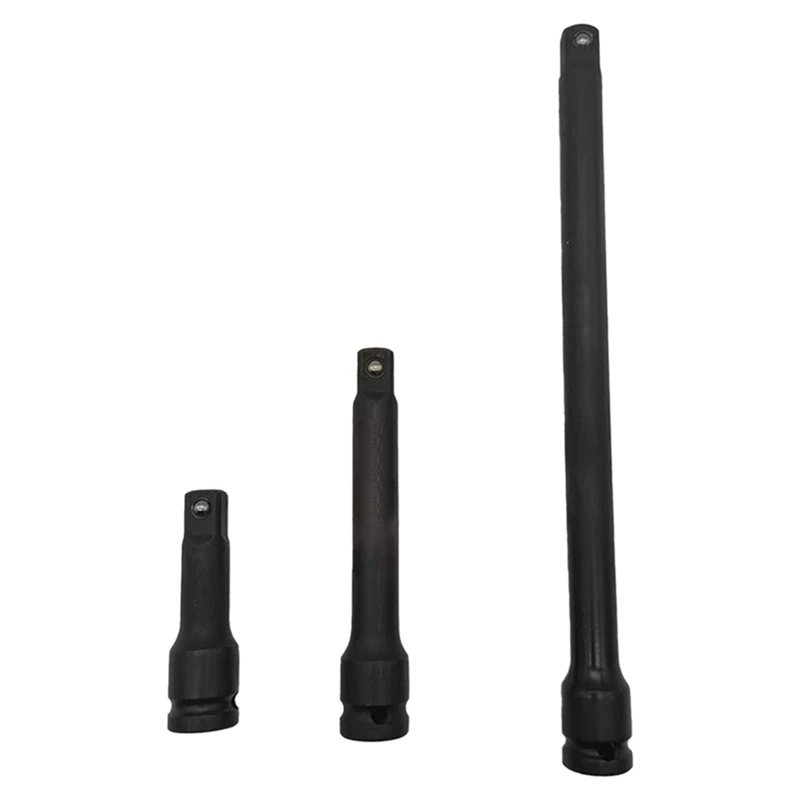3Pcs 1/2-Inch Drive Impact Socket Extension Bar Set Cr-V Steel 3 Inch, 5 Inch, 10 Inch Hand Tool Auto Repair Tools Durable
3Pcs 1/2-Inch Drive Impact Socket Extension Bar Set Cr-V Steel 3 Inch, 5 Inch, 10 Inch Hand Tool Auto Repair Tools Durable