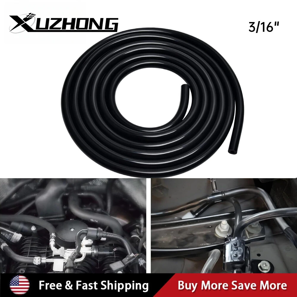 Силиконовый вакуумный шланг 5 мм, 3/16 дюйма, 10 футов, 130 фунтов на квадратный дюйм, максимальное давление, черный 
Силиконовый вакуумный шланг 5 мм, 3/16 дюйма, 10 футов, 130 фунтов на квадратный дюйм, максимальное давление, черный