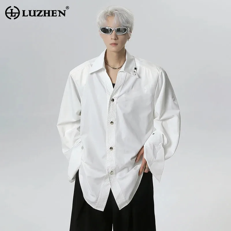 LUZHEN 2025 New Korean Handsome Loose Casual Long Sleeve Shirts Men's Fashion High Quality Solid Color Temperament Tops JY3725
LUZHEN 2025 New Korean Handsome Loose Casual Long Sleeve Shirts Men's Fashion High Quality Solid Color Temperament Tops JY3725
