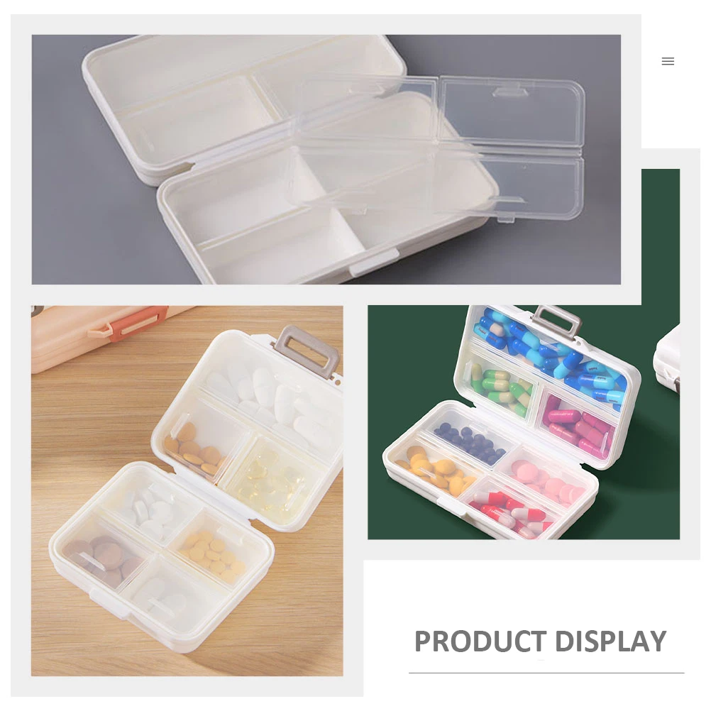 2pcs Pill Boxes White Weekly Storage Container Portable Medicine Case Travel Small Dustproof Separate Compartments Large
2pcs Pill Boxes White Weekly Storage Container Portable Medicine Case Travel Small Dustproof Separate Compartments Large