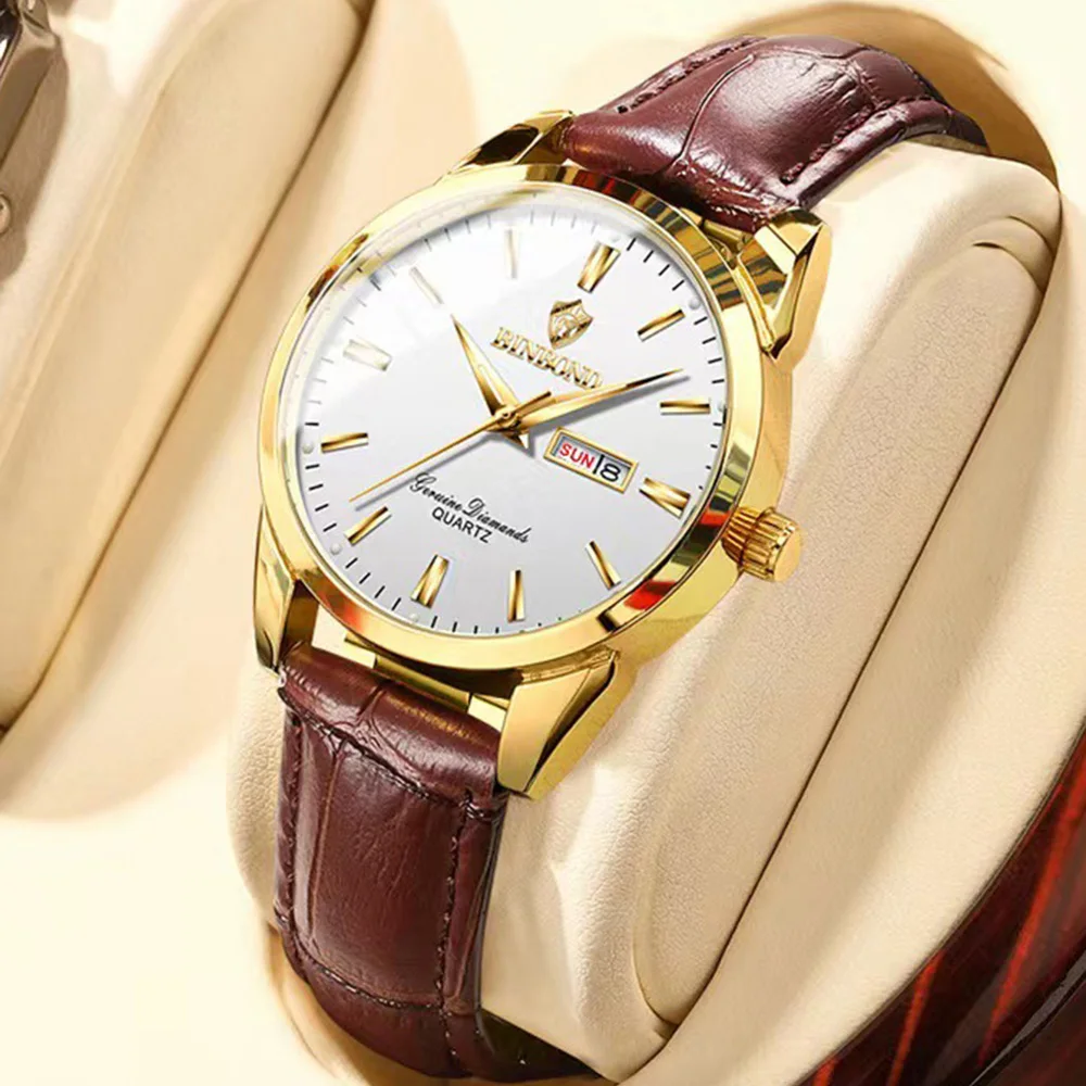 2023 New Luxury Gold Watch Men Casual Leather Quartz Waterproof Luminous Dual Calendar Business Wristwatches Relogio Masculino
2023 New Luxury Gold Watch Men Casual Leather Quartz Waterproof Luminous Dual Calendar Business Wristwatches Relogio Masculino