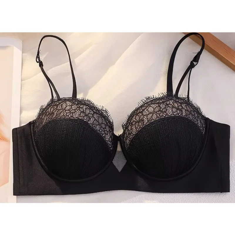 Trendy Lace Push Up Bra Women Wireless Supportive Small Bust Lift Anti-Sag Underarm Bulge Control Soft Daily Comfort Brassiere
Trendy Lace Push Up Bra Women Wireless Supportive Small Bust Lift Anti-Sag Underarm Bulge Control Soft Daily Comfort Brassiere