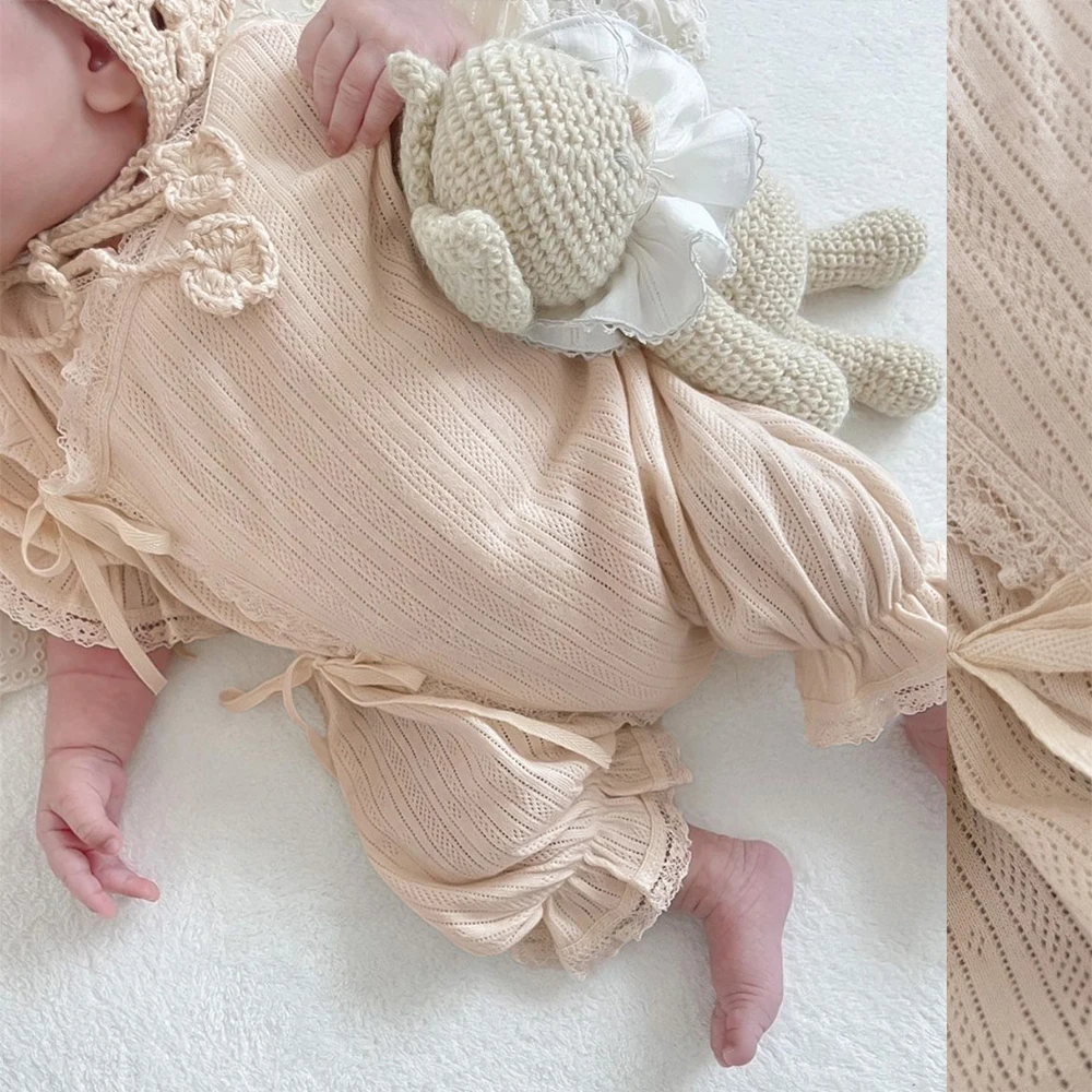 One-piece Lace Romper for Infant Baby Summer Bodysuit Pink Clothes Unisex Toddler Clothing Newborn Jumpsuit Set Hollowed-out
One-piece Lace Romper for Infant Baby Summer Bodysuit Pink Clothes Unisex Toddler Clothing Newborn Jumpsuit Set Hollowed-out