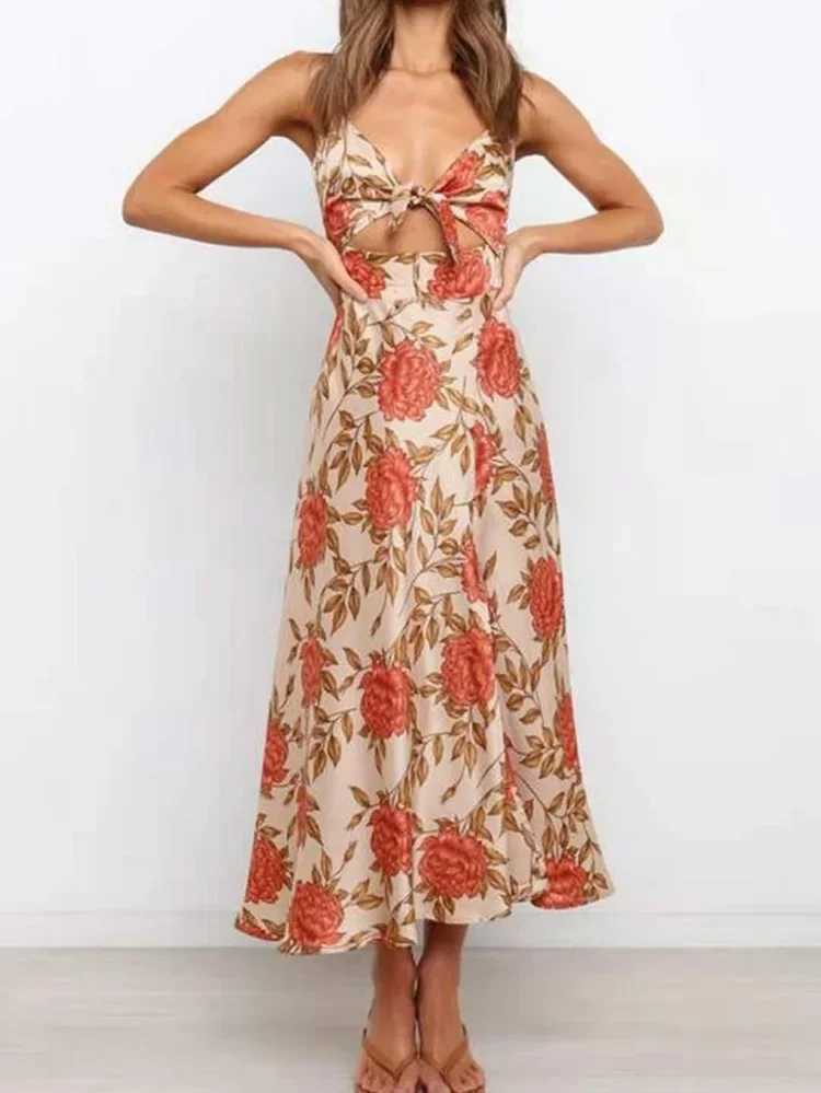 Print Backless Camisole Womens Dresses Floral Summer Dress for Women Sleeveless High Waist Short Dress Slit Casual Lady Holiday
Print Backless Camisole Womens Dresses Floral Summer Dress for Women Sleeveless High Waist Short Dress Slit Casual Lady Holiday