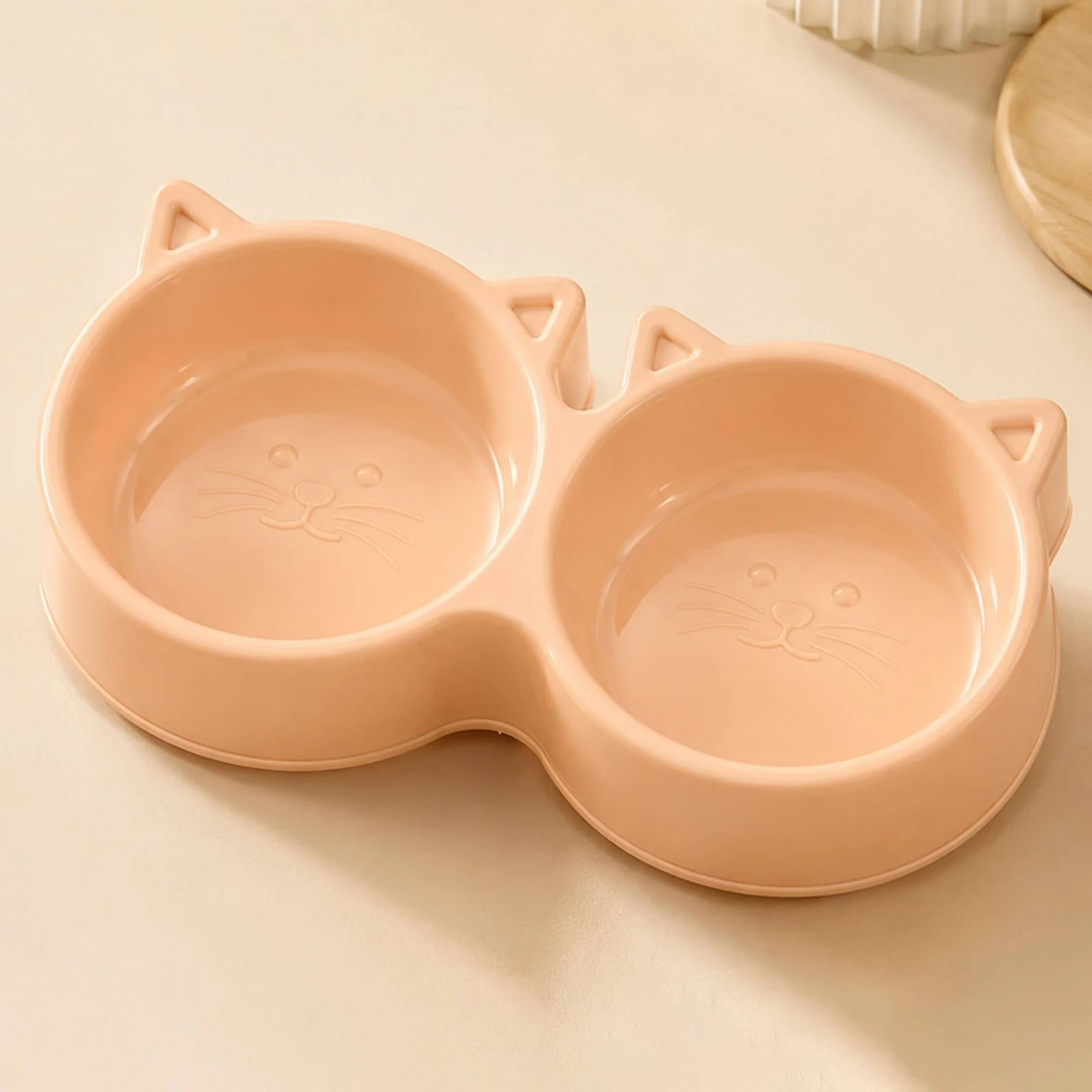Double Pet Bowl Glossy Feline Bowl Integrated Integrated Unit Lightweight for Feeding, Watering
Double Pet Bowl Glossy Feline Bowl Integrated Integrated Unit Lightweight for Feeding, Watering