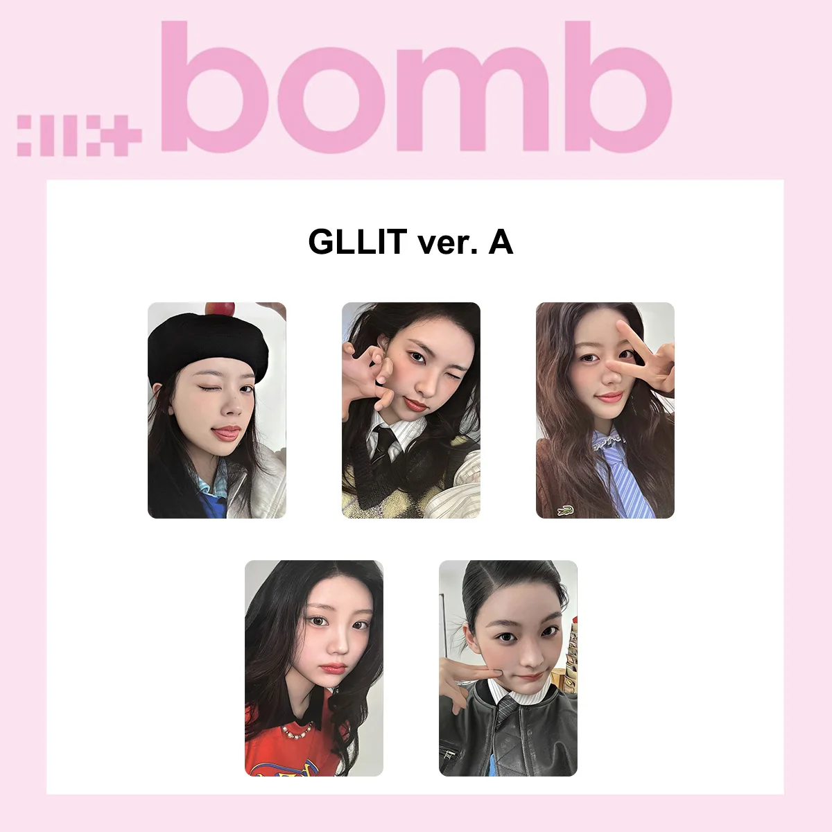 Kpop ILLIT New Album Card Mini 3rd Album Bomb Double-side Color Cardback YUNAH MINJU MOKA WONHEE IROHA Fans Collection Photocard
Kpop ILLIT New Album Card Mini 3rd Album Bomb Double-side Color Cardback YUNAH MINJU MOKA WONHEE IROHA Fans Collection Photocard