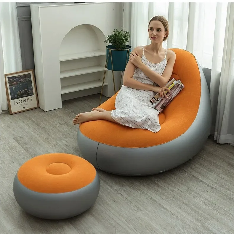 Lazy inflatable sofa recliner, single thickened flocking, outdoor camping beach home leisure, portable living room balcony sofa
Lazy inflatable sofa recliner, single thickened flocking, outdoor camping beach home leisure, portable living room balcony sofa