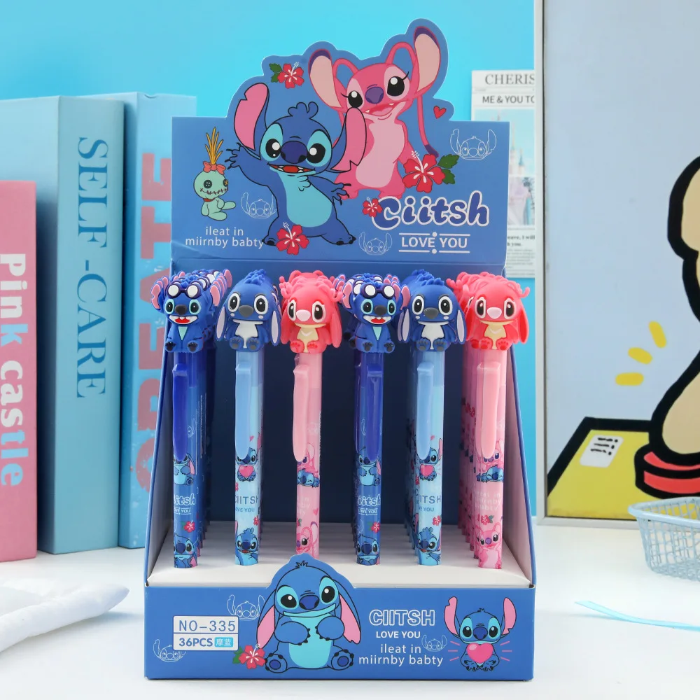 36PCS Cartoon Disney Stitch Erasable Gel Pens Kawaii Anime 0.5mm Blue Ink Writing Cute School Student Learning Supplies
36PCS Cartoon Disney Stitch Erasable Gel Pens Kawaii Anime 0.5mm Blue Ink Writing Cute School Student Learning Supplies