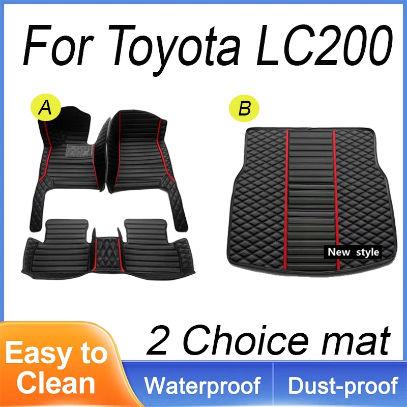 Custom Auto Luxury Leather Car Floor Mat For Toyota LC200 2008 2009 2010 2011 2012 Car Mat Full Set Women Waterproof Accessories
Custom Auto Luxury Leather Car Floor Mat For Toyota LC200 2008 2009 2010 2011 2012 Car Mat Full Set Women Waterproof Accessories