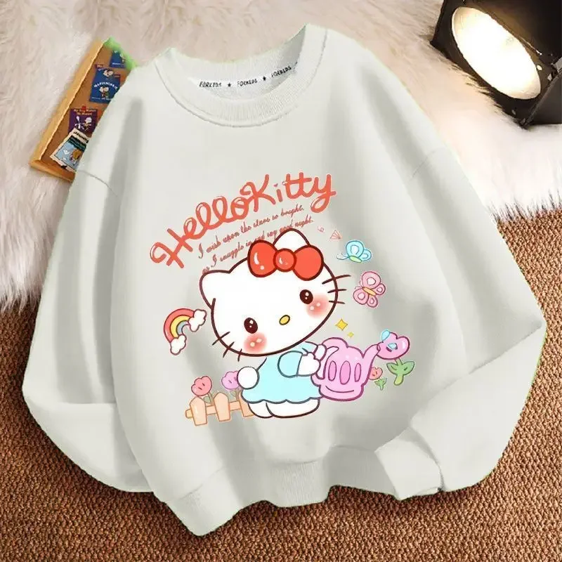 Hello Kitty Anime Kawaii Sanrio Ins Fashion Long Sleeve Shirt Cute Cartoon Children Hoodie Baby Clothes Gifts for Kids
Hello Kitty Anime Kawaii Sanrio Ins Fashion Long Sleeve Shirt Cute Cartoon Children Hoodie Baby Clothes Gifts for Kids
