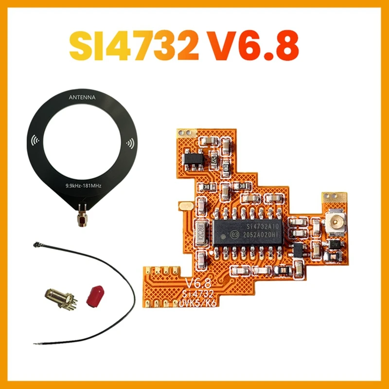 SI4732 V6.8 FPC Modified Module+Loop Antenna For Quansheng UVK5 K6 Shortwave Full Band/Single Sideband Reception
SI4732 V6.8 FPC Modified Module+Loop Antenna For Quansheng UVK5 K6 Shortwave Full Band/Single Sideband Reception