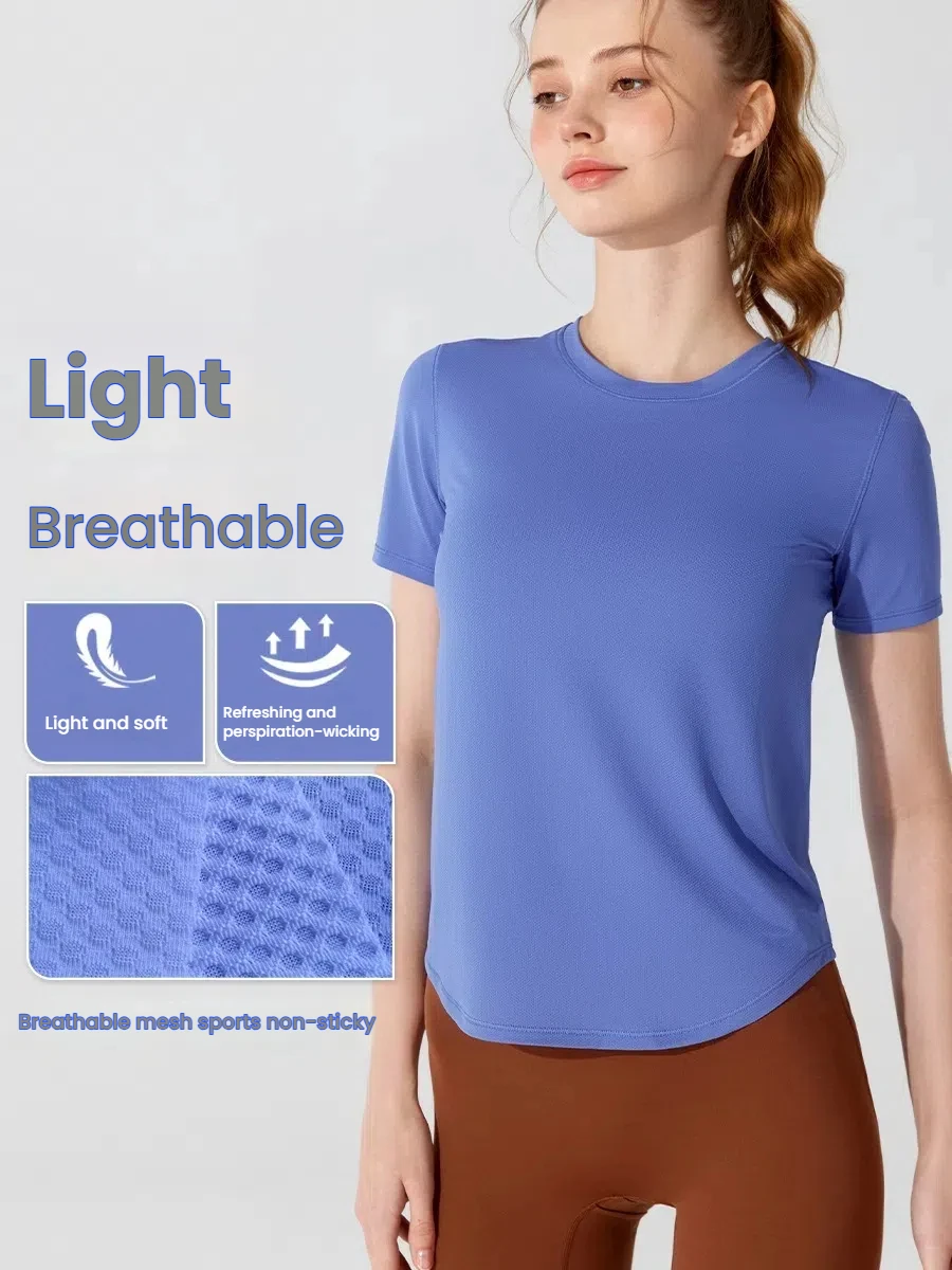 Women's Summer Loose Fit Sports T-Shirt Quick Dry Running Yoga Top Breathable Stretchy Workout Tee Gym Fitness Woman clothing
Women's Summer Loose Fit Sports T-Shirt Quick Dry Running Yoga Top Breathable Stretchy Workout Tee Gym Fitness Woman clothing