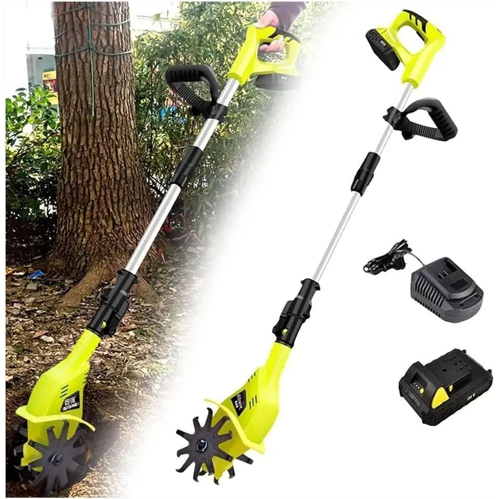 20V Cordless Electric Garden Cultivator - Rechargeable Lithium Battery Tiller for Lawns, Gardens, and Allotments
20V Cordless Electric Garden Cultivator - Rechargeable Lithium Battery Tiller for Lawns, Gardens, and Allotments