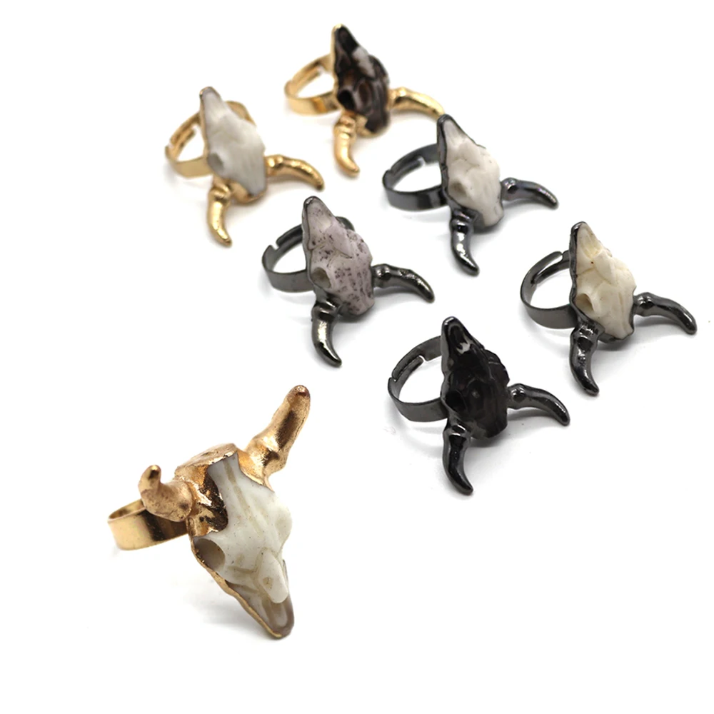 25x26mm Resin Material Bull Head Shape Electroplating Ring Fashion Boutique Women Gift Charm 1 Piece
25x26mm Resin Material Bull Head Shape Electroplating Ring Fashion Boutique Women Gift Charm 1 Piece