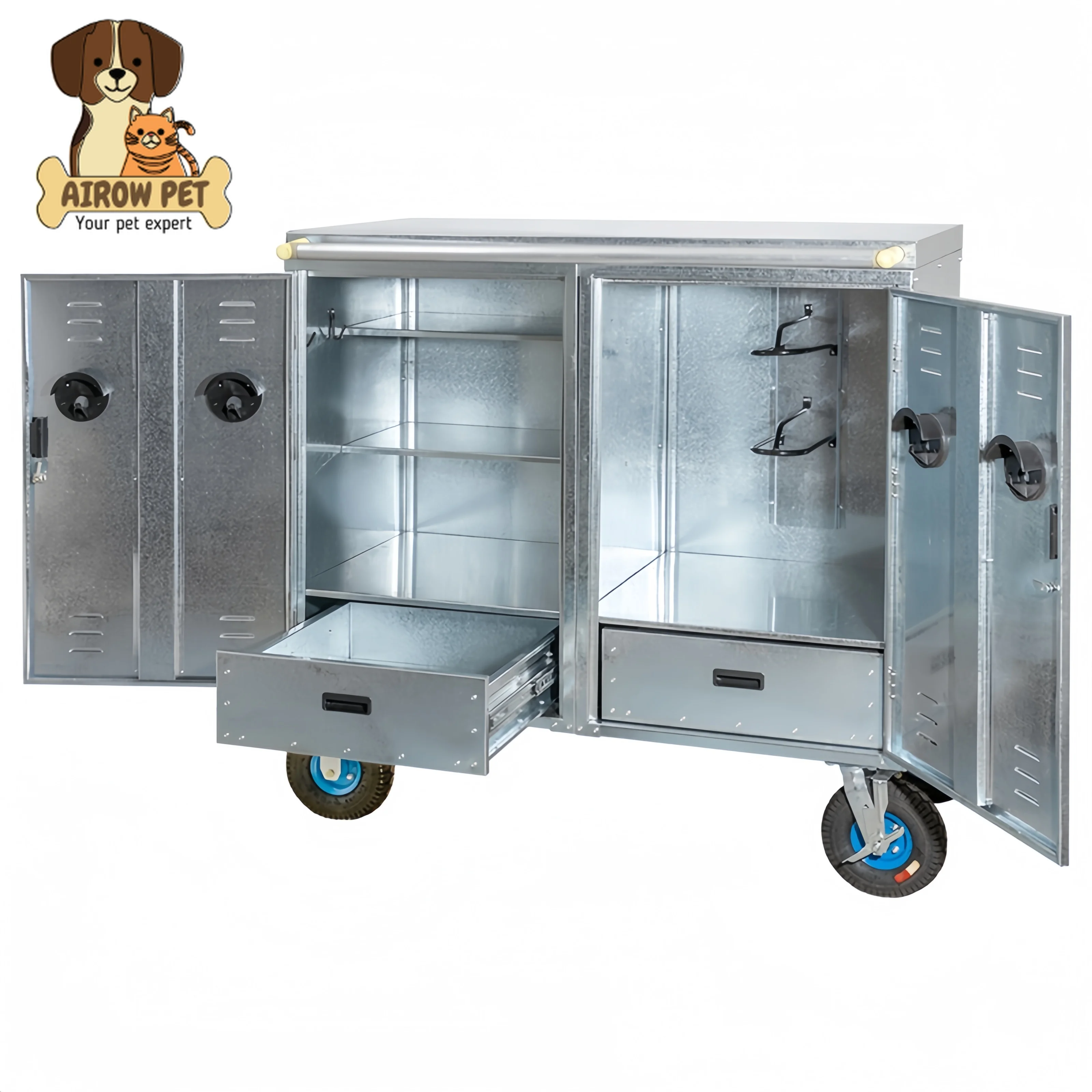 Galvanized Saddle Trunk with Lock, Professional Equestrian Tack Storage Cabinet, Horse Riding Equipment Organizer
Galvanized Saddle Trunk with Lock, Professional Equestrian Tack Storage Cabinet, Horse Riding Equipment Organizer