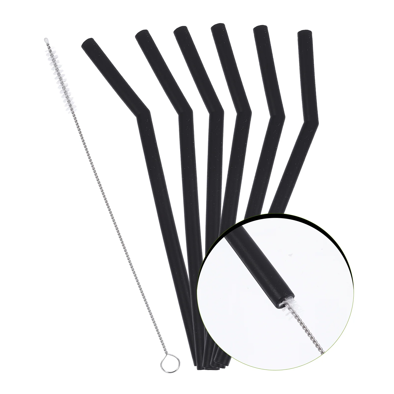 16 Pcs Black Silicone Straw Folding Straws Coffee Small Household Silica Gel Convenient Milk for Cleaner Brush
16 Pcs Black Silicone Straw Folding Straws Coffee Small Household Silica Gel Convenient Milk for Cleaner Brush