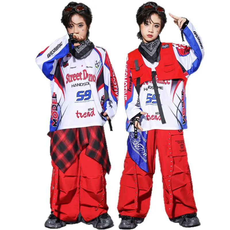 Blue Hip Hop Street Dance Performance Suit for Kids Vest Set Children's Faionable Drum Performance Clothing
Blue Hip Hop Street Dance Performance Suit for Kids Vest Set Children's Faionable Drum Performance Clothing