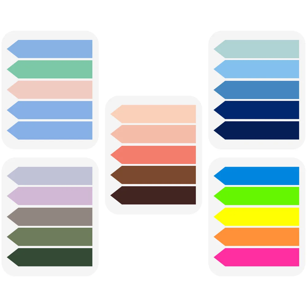 5 Packs Colorful Fluorescent Index Sticky Page Marker Stickers Bright Colors Removable Adhesive Memo Pad PET Material
5 Packs Colorful Fluorescent Index Sticky Page Marker Stickers Bright Colors Removable Adhesive Memo Pad PET Material