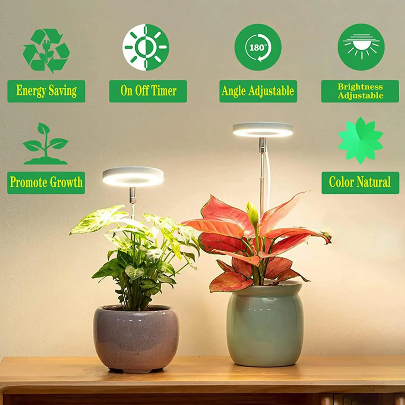 LED Grow Light Plant Grow Light 4-Level Dimmable LED Lamp For Hydroponics Bonsai Care Vegetable Farming Greenhouse Flower Growth
LED Grow Light Plant Grow Light 4-Level Dimmable LED Lamp For Hydroponics Bonsai Care Vegetable Farming Greenhouse Flower Growth