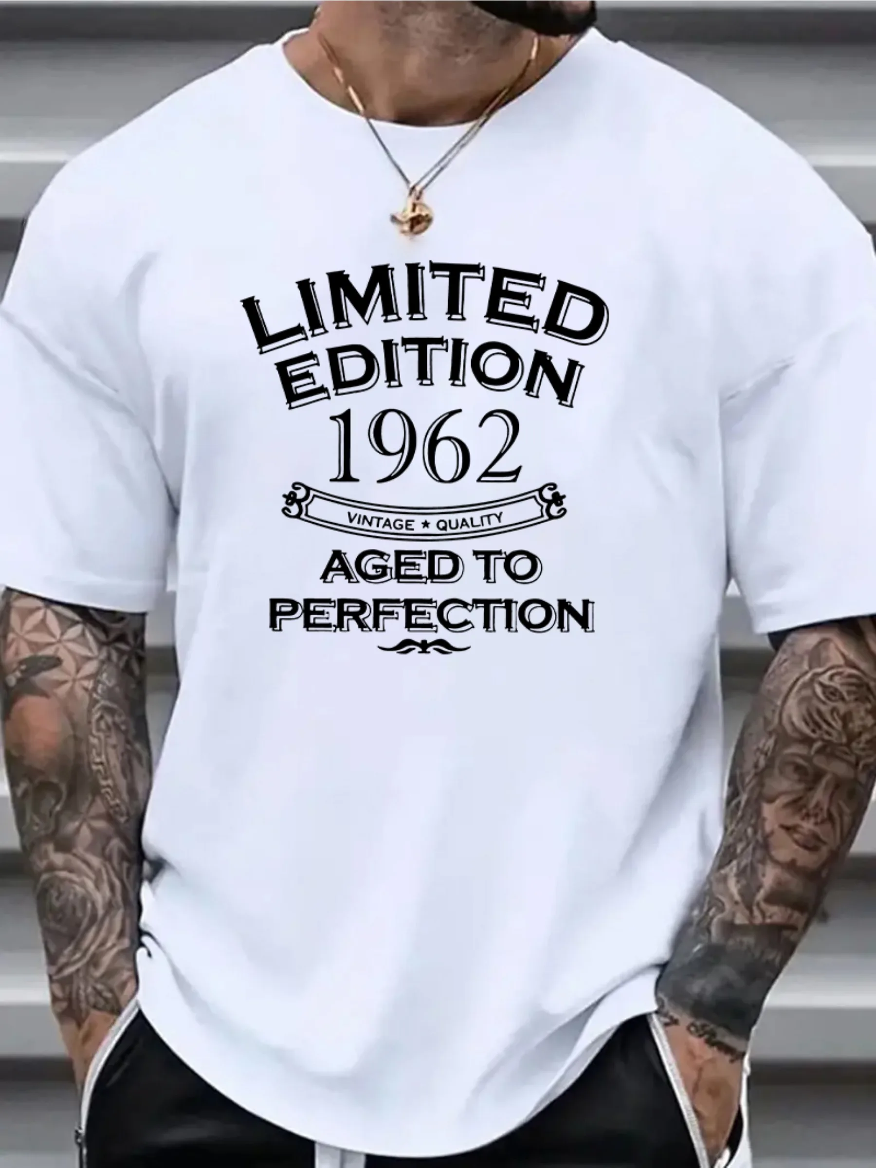 Limited Edition 1962 Vintage Inspired Men s T-Shirt Casual Breathable Polyester Crew Neck Short Sleeve with Graphic
Limited Edition 1962 Vintage Inspired Men s T-Shirt Casual Breathable Polyester Crew Neck Short Sleeve with Graphic