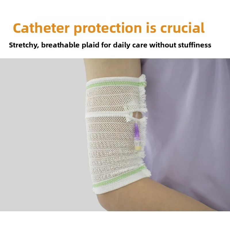 Blood Sugar Monitoring Arm Guard 10PCS Soft Mesh Elastic Sleeve Breathable Barrier for PICC Dialysis Catheter Sites
Blood Sugar Monitoring Arm Guard 10PCS Soft Mesh Elastic Sleeve Breathable Barrier for PICC Dialysis Catheter Sites