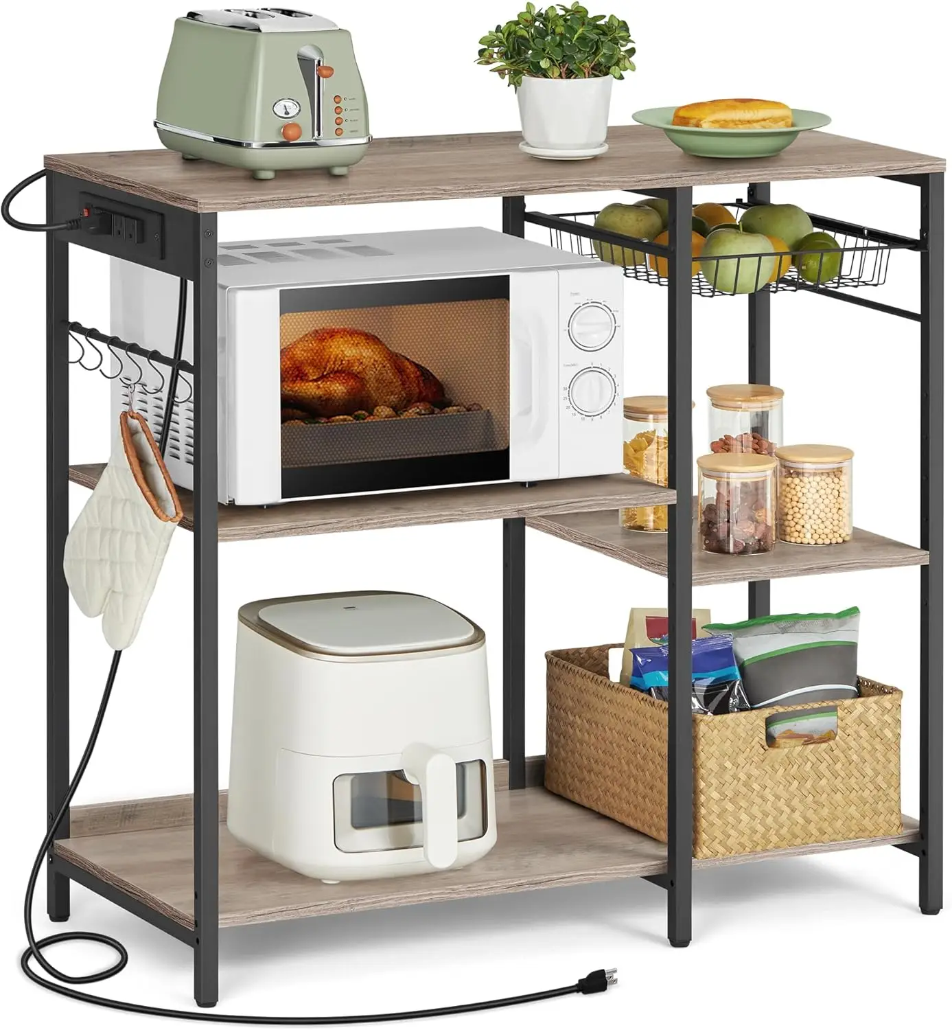 Vasagle Baker'S Rack, Coffee Bar Stand With Charging Station, Storage Shelves, Pull-Out Wire Basket, Table For Microwave,
Vasagle Baker'S Rack, Coffee Bar Stand With Charging Station, Storage Shelves, Pull-Out Wire Basket, Table For Microwave,