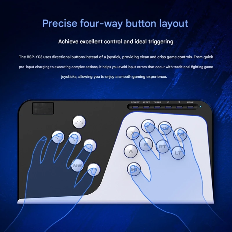 Ergonomic Arcades Fight High Sensitivity Controls Antislip Surfaces Gaming Accessory for Multiple System 896C
Ergonomic Arcades Fight High Sensitivity Controls Antislip Surfaces Gaming Accessory for Multiple System 896C